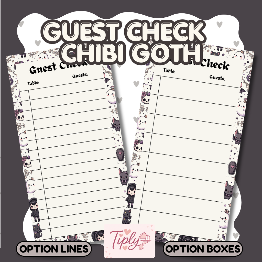 Guest Check ChibiGoth