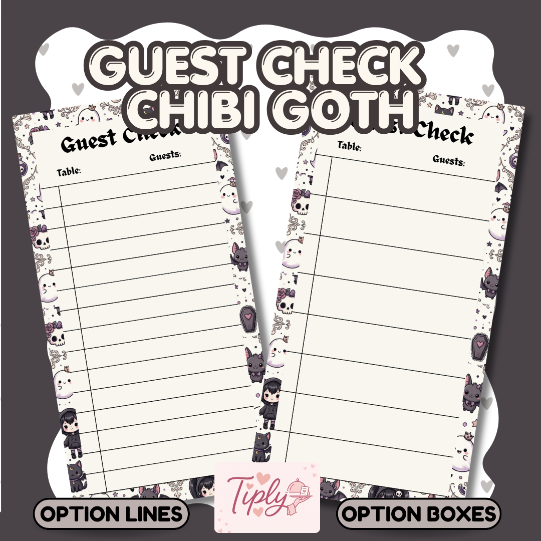 Guest Check ChibiGoth