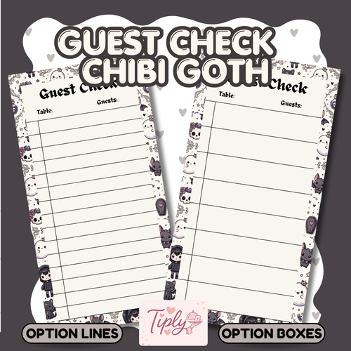 Guest Check ChibiGoth