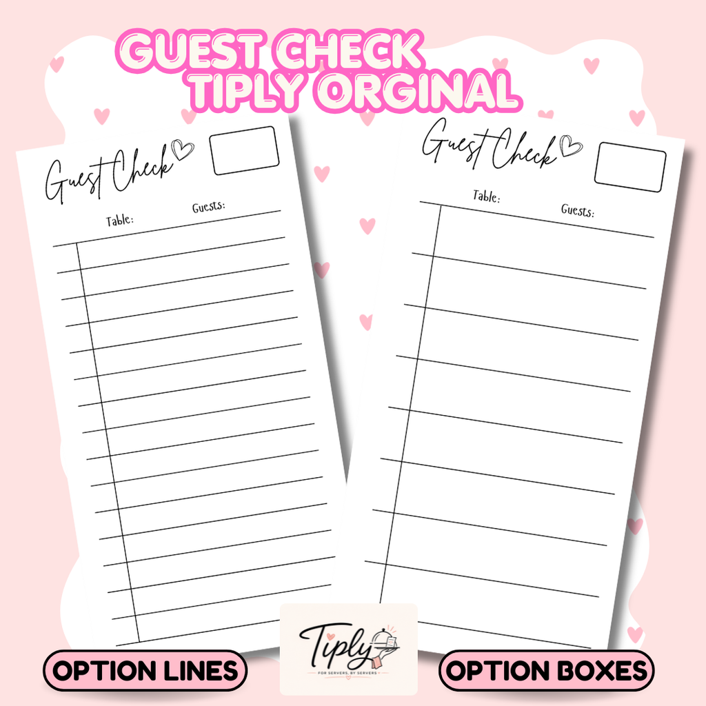 Guest Check Tiply Original