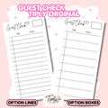Guest Check Tiply Original