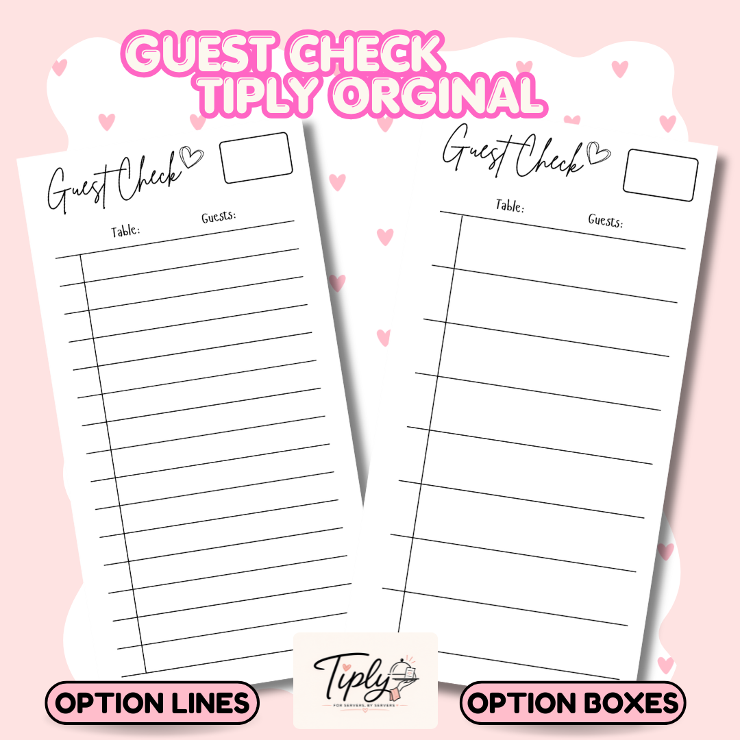 Guest Check Tiply Original